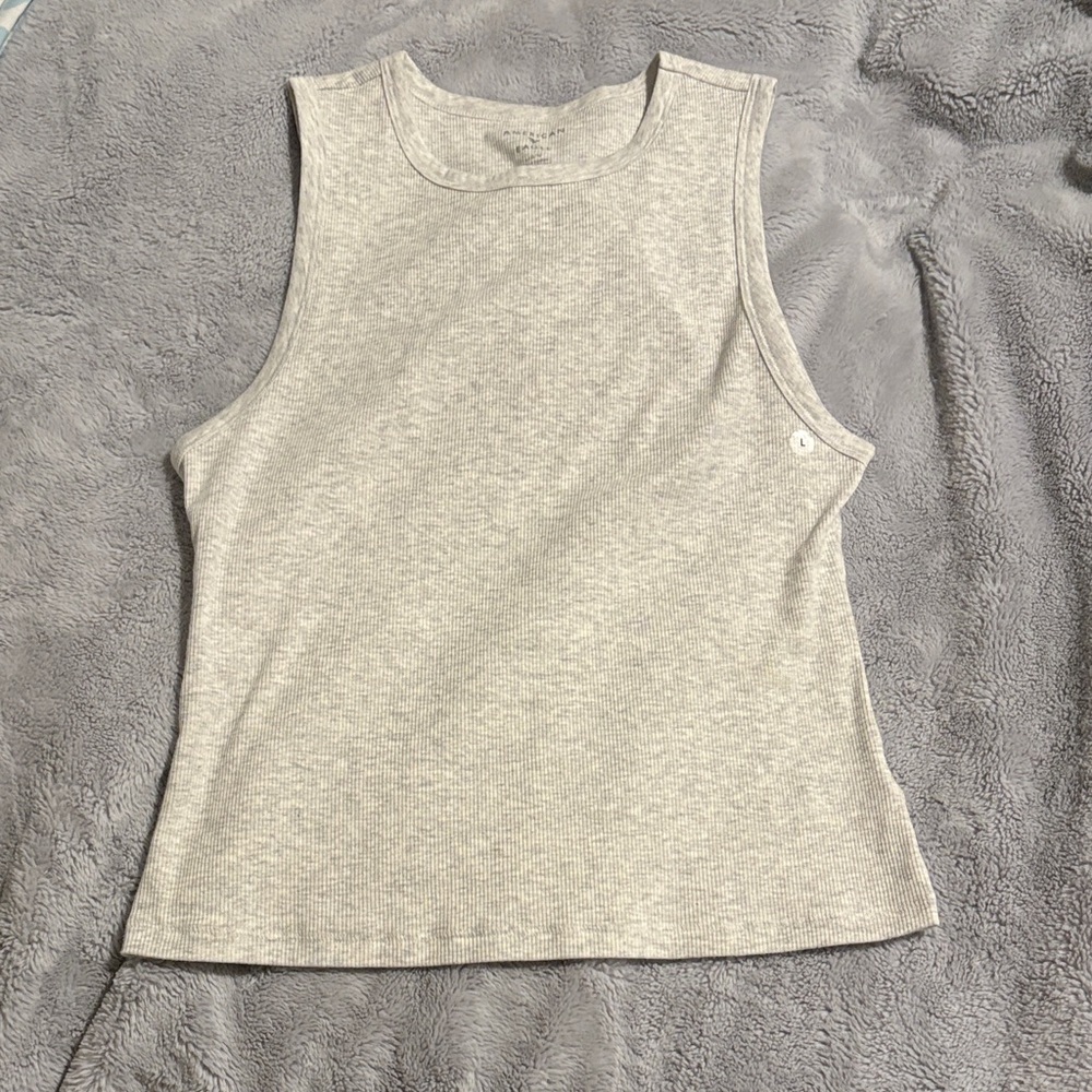 NWOT American Eagle Outfitters Heather Gray Tank Top Size L